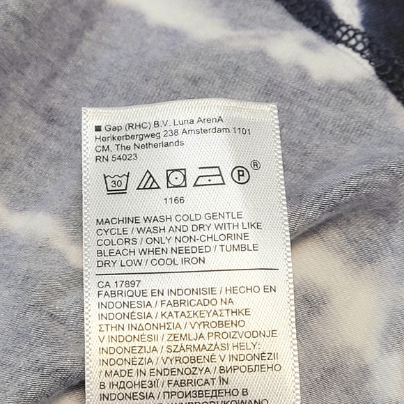 Athleta Santorini Thera Tie Dye Blue Striped Dress Size S Sleeveless Flare - Picture 7 of 11